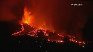 LIVE Volcano erupts on La Palma in the Canary Islands [upl. by Farmer437]