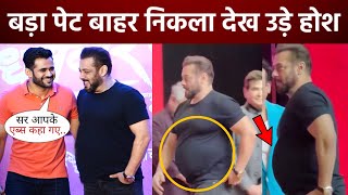 Salman Khans shocking look with heavy weight and big belly at trailer launch of Dharamveer 2 [upl. by Adnam446]