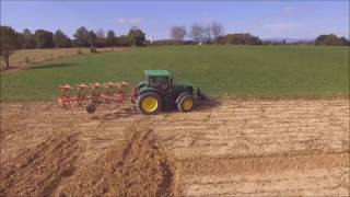 Labours 2016 avec John deere 6145r et Kuhn VarieMaster 5 [upl. by Alarise255]