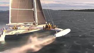 Hydroptere the worlds fastest sailing yacht [upl. by Hanikahs]