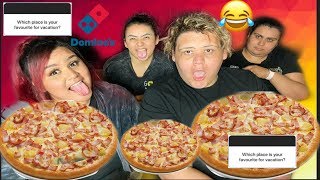 Dominos pizza mukbang answering questions [upl. by Dupaix607]