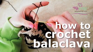 Easy Crochet Balaclava Pattern  DIY How to make balaclava  Beginner  Made in the moment  howto [upl. by Noremmac]