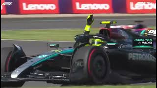 Hamilton Emotional Post Race Radio  Hamilton wins the 2024 British Grand Prix [upl. by Aerbas]