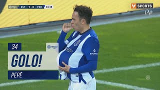 Golo Pepê Estoril 11 FC Porto Taça da Liga 2324  Fase 3  Jornada 2 [upl. by Elazaro]