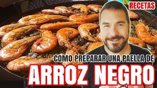 Bestspanishlessons How to cook an quotarroz negroquot paella Spanish Recipe [upl. by Tiossem932]