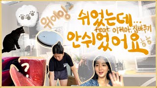 vlogㅣ어째휴일이더힘들다🌥🌙 이케아집구조바꾸기장보기첫로봇청소기쉬는날브이로그 [upl. by Zurciram]