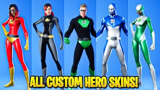 All Customizable HERO Skins Backlash Hunter Joltara Polarity amp More Fortnite Battle Royale [upl. by Ames]