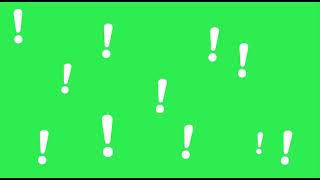 Exclamation Mark Green Screen Animation [upl. by Ennis210]