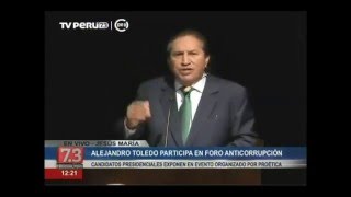 Toledo propone imprescriptibilidad de los delitos de corrupción [upl. by Hamil]