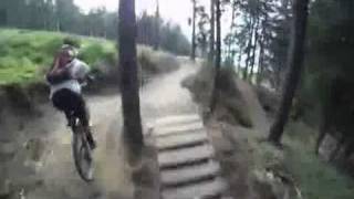 Kronplatz downhill freeride trail Herrnsteig [upl. by Niko]