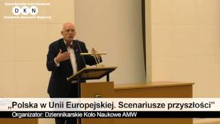 Janusz KorwinMikke „Polska w Unii Europejskiej Scenariusze przyszłości”  AMW [upl. by Erodoeht]