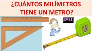 cuantos milimetros tiene un metro [upl. by Haelak545]