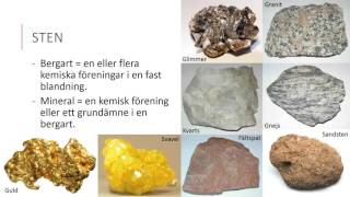 Bergarter och mineraler [upl. by Mathew]