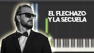 Ricardo Arjona  El flechazo y la secuela  Instrumental Piano Tutorial  Partitura  Karaoke  MIDI [upl. by Claudy814]