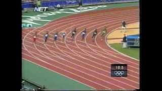 Sydney 2000 Olympic games  200 metres final  Kostas Kenteris [upl. by Assilem]