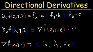 How To Find The Directional Derivative and The Gradient Vector [upl. by Dhruv447]