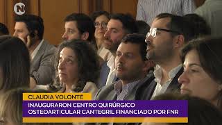 Dra Claudia Volonté sobre Centro Quirúrgico Osteoarticular Cantegril [upl. by Auqenehs]