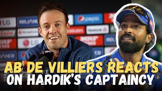 ‘Quite Bravado’ Ab de Villiers Reaction on Hardik Pandya’s Captaincy [upl. by Yeclek446]