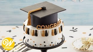 How to Make a Graduation Tassel Cake  Wilton [upl. by Holle164]