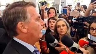 Urgente entrevista de bolsonaro encosta muita gente na parede inclusive da imprensa [upl. by Mctyre743]