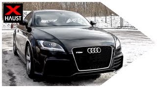 AUDI TT RS Exhaust Sound with Performance Exhaust Launch Control amp Fly by [upl. by Alcus]