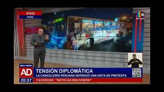 ¡Tensión diplomática La Cancillería peruana entregó una nota de protesta [upl. by Caraviello29]