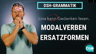 🚀DSHGrammatik MODALVERBEN können und wollen  Ersatzformen I DEUTSCH B2C1 [upl. by Holcman]