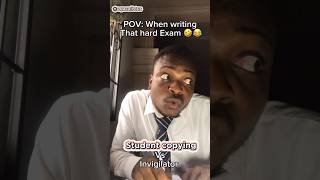 When writing that hard exam 🤣😂 shorts comedy funny viral [upl. by Puduns]