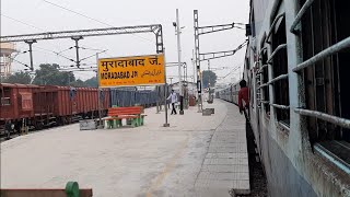 Moradabad Station view by Train Uttar Pradesh [upl. by Manvell]