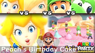 Mario Party Superstars Peach vs Rosalina vs Luigi vs Yoshi in Peach’s Birthday Cake [upl. by Eddy659]