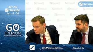 Tata Steel Chess 2020 Live Commentary  Round 6 [upl. by Adnorrahs]