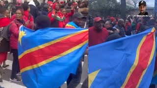 NOS FRÈRES CONGOLAIS APPORTENT LEUR SOUTIENT DANS LE COMBAT CONTRE LA VIE CHÈRE ✊🏾🇨🇩 [upl. by O'Donovan]