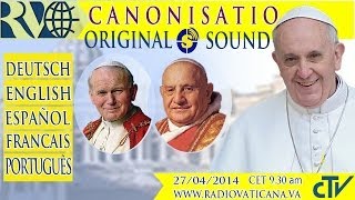 Canonization of John XXIII and John Paul II [upl. by Llenehc]