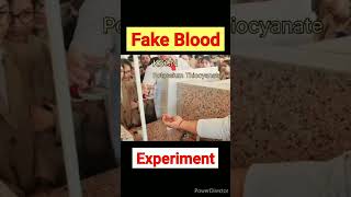 Fake Blood Experiment Artificial Blood Experiment Coordination Compound vickyscienceacademy [upl. by Akcirre366]