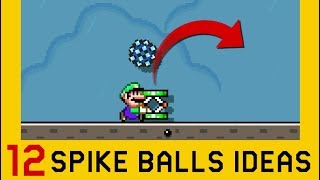 12 Ideas with Spikes and Spike Balls Part 3  Super Mario Maker 2 [upl. by Inilahs]