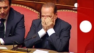 Video Berlusconi piange fiducia al Governo ma fra le lacrime [upl. by Ias801]