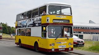 Morpeth Fair Shuttle Preserved Tyne Idol PUA300W Leyland Atlantean [upl. by Palocz629]