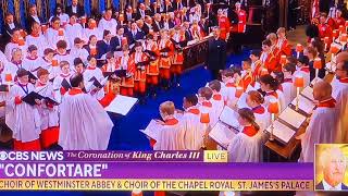 CONFORTARE  RODERICK WILLIAMS  CHOIR OF WESTMINSTER ABBEY  THE CORONATION OF KING CHARLES III [upl. by Samid]