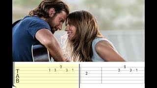 A Star Is Born  Always Remember Us This Way Lady Gaga Easy Guitar Tabs Tutorial [upl. by Theola]