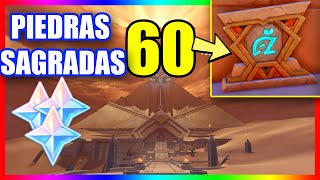 200 PROTOGEMAS UBICACION 60 PIEDRAS SAGRADAS GENSHIN IMPACT TODAS LAS UBICACIONES DESIERTO SUMERU [upl. by Leziar]