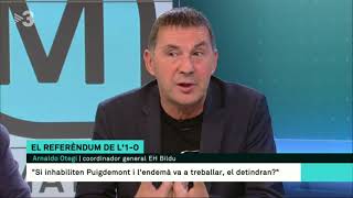 Entrevista a Arnaldo Otegi en el programa Els Matins de TV3 [upl. by Rosalba]