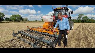 Seeding Cover crops with the New Mzuri Rehab Subsoiler at 10kmph [upl. by Parrisch326]