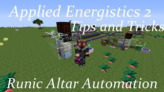 AE2 Tips and Tricks Runic Altar Automation [upl. by Nosnev806]