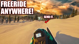 THIS NEW GAME LETS YOU FREERIDE ANYWHERE AND ITS INSANE… Sledders [upl. by Grube]