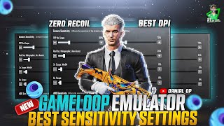 Pubg Mobile 33 UPDATE  Gameloop Best  No Recoil Sensitivity Settings For Emulator 2024 [upl. by Ahouh515]