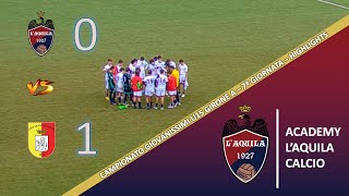 U15  Academy LAquila Calcio  Giulianova 0  1  Highlights [upl. by Ecyac]