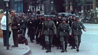 German occupation of Kharkiv Soviet Union 1942  WW2 Color Footage [upl. by Jacques]