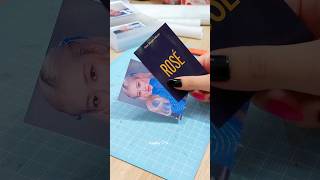 🌸 Kpop DIY • Rosé Photocard ♡ kpopdiy diy photocards blackpink [upl. by Ilanos376]