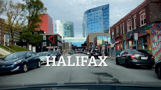 Halifax Nova Scotia Canada Driving around the downtown area area [upl. by Aurelio]