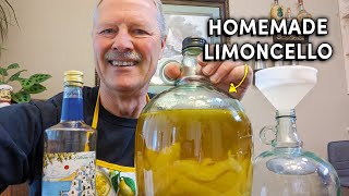 How to make Limoncello  easy Italian way amalfi coast [upl. by Ferren]